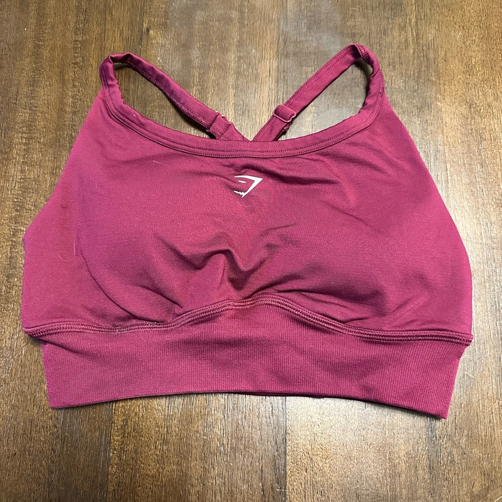 Gymshark Maroon Sports Bra